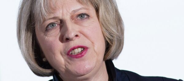 British Home Secretary Theresa May attends a Conservative Party press conference in central London on January 5, 2015 - Sputnik Afrique