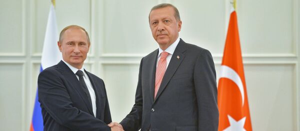 Russian President Vladimir Putin and his Turkish counterpart Recep Tayyip Erdogan - Sputnik Afrique