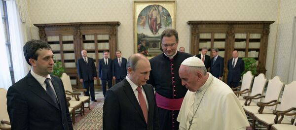 Визит президента РФ В.Путина в Италию - Sputnik Afrique