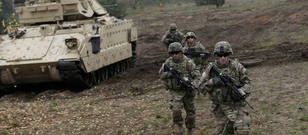 Soldats américains lors d'un exercice en Lettonie - Sputnik Afrique