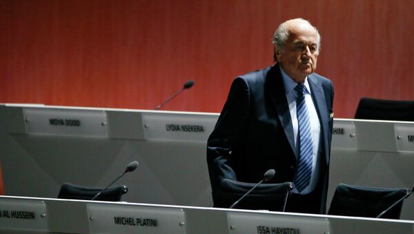 le président de la FIFA, Sepp Blatter - Sputnik Afrique