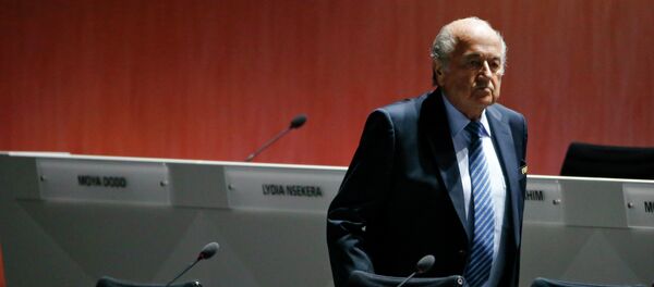le président de la FIFA, Sepp Blatter - Sputnik Afrique