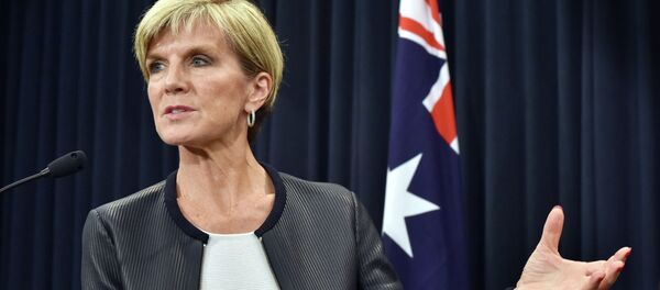 la ministre australienne des Affaires étrangères, Julie Bishop - Sputnik Afrique