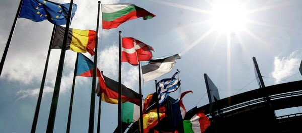 Drapeaux des pays membres de l'UE, Strasbourg - Sputnik Afrique