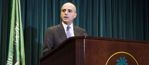 Saudi Ambassador to the United States Adel Al-Jubeir announces Saudi Arabia has carried out air strikes in Yemen against the Houthi militias who have seized control of the nation, during a news conference in Washington March 25, 2015. - Sputnik Afrique