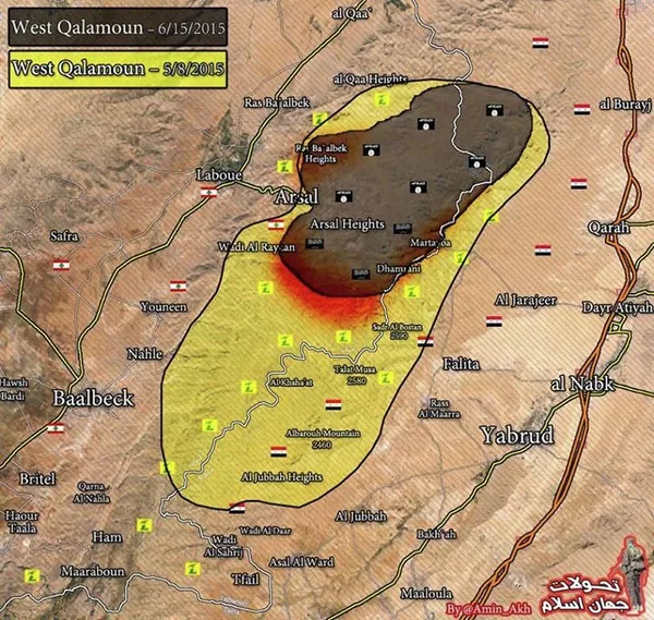 Evolution du front sur le mont Qalamoun Evolution du front sur le mont Qalamoun - Sputnik Afrique