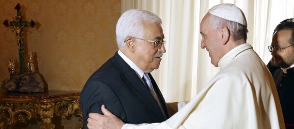 Le pape et Mahmoud Abbas - Sputnik Afrique