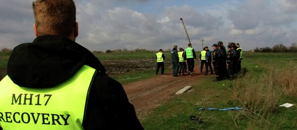 Les experts néerlandais et malaisiens sont en train de visiter le lieu du crash de l'avion Boeing 777 de Malaysia Airlines qui s'est ecrasé en Ukraine en juillet 2014 - Sputnik Afrique