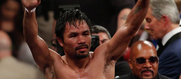 Le célèbre boxeur Manny Pacquiao offre sa fortune aux déshérités - Sputnik Afrique