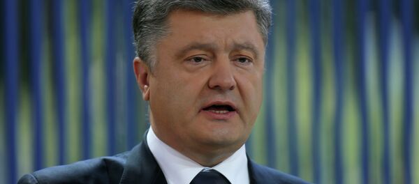 Ukraine's President Petro Poroshenko speaks during news conference in Kiev, Ukraine, Friday, June 5, 2015 - Sputnik Afrique