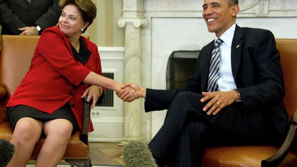 Barack Obama et  Dilma Rousseff - Sputnik Afrique