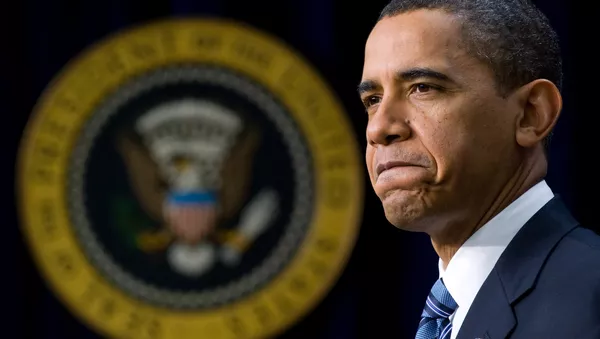 US President Barack Obama speaks during an announcement of nearly $600 million in American Recovery and Reinvestment Act - Sputnik Afrique