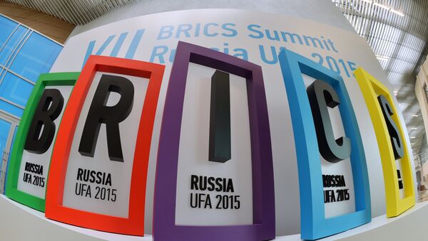 Le logo des BRICS, Ufa - Sputnik Afrique