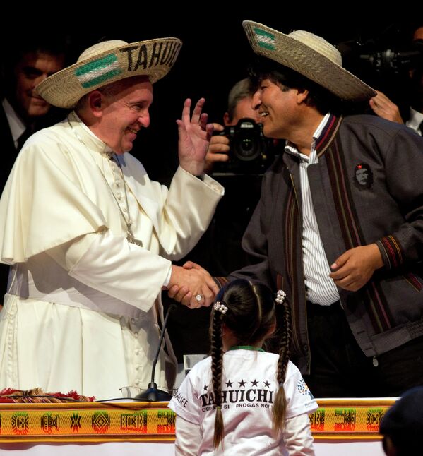 Le pape François en Bolivie - Sputnik Afrique