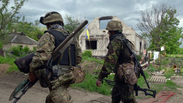 Des militaires de l'armée ukrainienne, Ukraine, mai 2015 - Sputnik Afrique