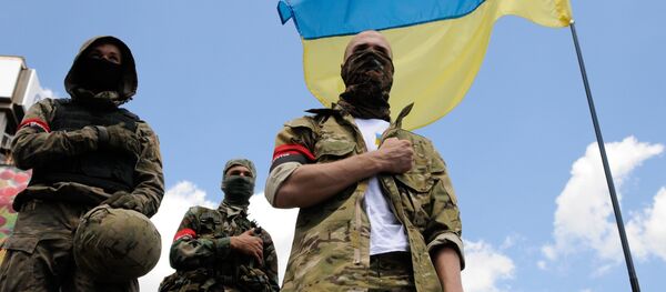 les membres de Pravy Sektor les membres de Pravy Sektor - Sputnik Afrique