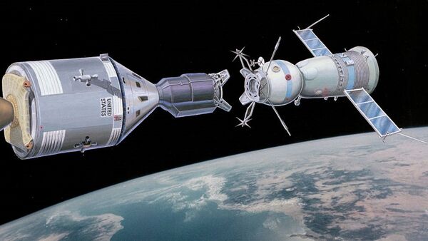 «Apollo-Soyuz-Test-Program-artist-rendering» - Sputnik Afrique