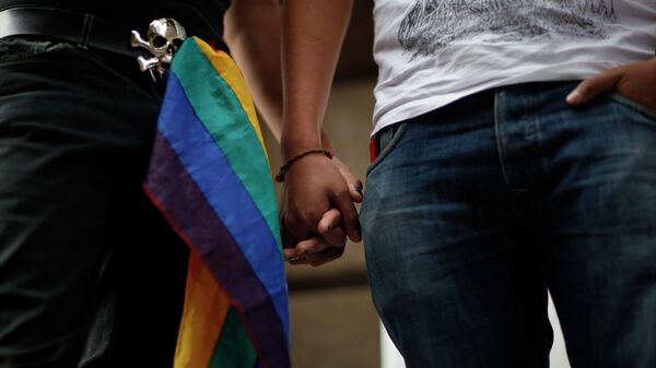 Los activistas celebran la legalización del matrimonio entre personas del mismo sexo en la asamblea de la Ciudad de México - Sputnik Afrique