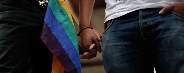 Los activistas celebran la legalización del matrimonio entre personas del mismo sexo en la asamblea de la Ciudad de México - Sputnik Afrique
