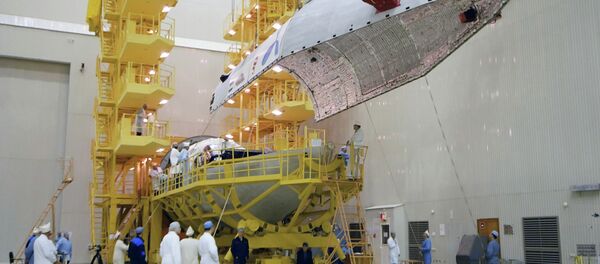 Программа подготовки к пуску ракеты-носителя «Протон-М» с разгонным блоком «Бриз-М» Программа подготовки к пуску ракеты-носителя «Протон-М» с разгонным блоком «Бриз-М» - Sputnik Afrique