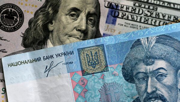 Les billets américain et ukrainien - Sputnik Afrique