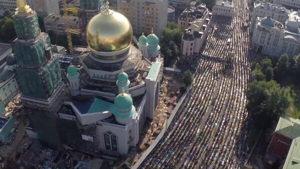 La fête musulmane de l'Aïd al-Fitr à Moscou - Sputnik Afrique