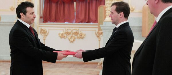 Dmitry Medvedev receives credentials from ambassadors - Sputnik Afrique