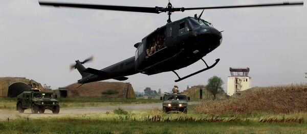 Exercices militaires sur la base de Vaziani en Georgie, juillet 2015 Exercices militaires sur la base de Vaziani en Georgie, juillet 2015 - Sputnik Afrique