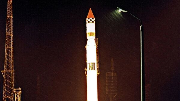 Старт ракеты-носителя Циклон-3 на космодроме Плесецк (из архива Института космических исследований РФ) - Sputnik Afrique