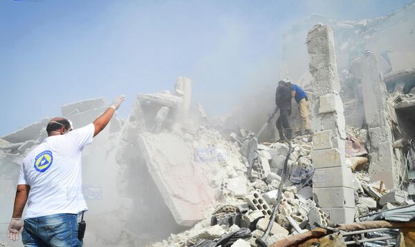 Syrie: crash d'un avion militaire sur un quartier résidentiel - Sputnik Afrique