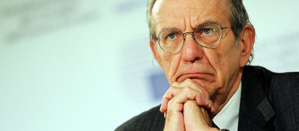 Le ministre italien de l'Économie et des Finances, Pier Carlo Padoan Le ministre italien de l'Économie et des Finances, Pier Carlo Padoan - Sputnik Afrique
