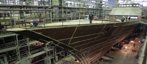 Вице-премьер РФ Сергей Иванов на заводе Северная верфь - Sputnik Afrique