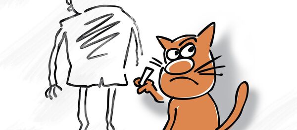 Caricature: Poutine vu par un chat - Sputnik Afrique