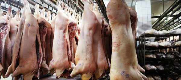 Дымовское колбасное производство в Москве - Sputnik Afrique