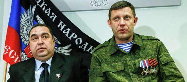 Alexander Zakharchenko, leader of the self-proclaimed Donetsk People's Republic (DPR), and Igor Plotnitsky, leader of the self-proclaimed Luhansk People's Republic (LPR) - Sputnik Afrique