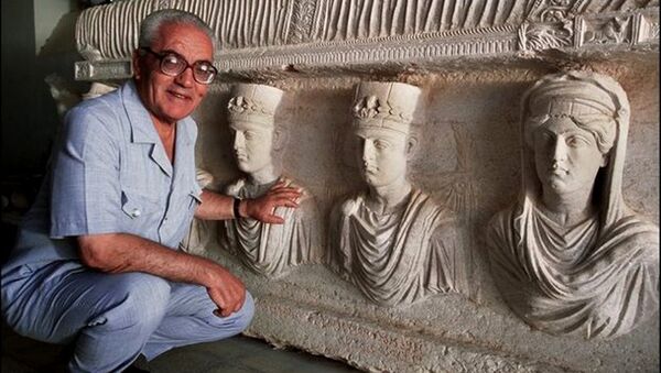 Khaled Assaad, directeur du site archéologique de Palmyre (Syrie) - Sputnik Afrique