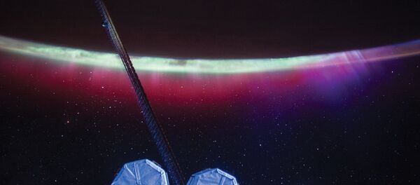 Северное сияние с борта МКС - Sputnik Afrique