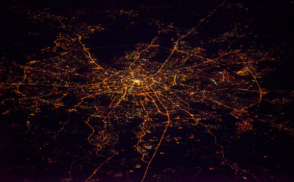 Ночной вид Москвы из космоса - Sputnik Afrique