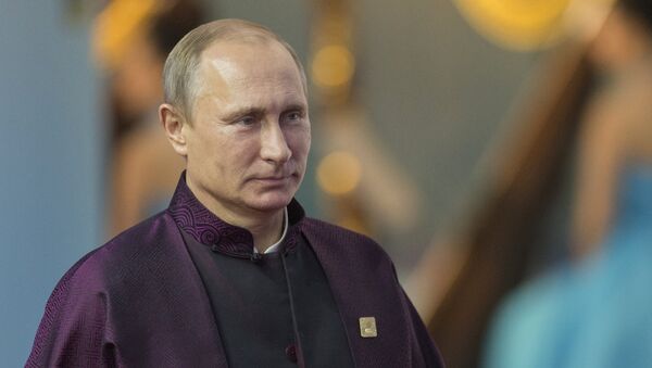 Le président russe Vladimir Poutine en Chine, 2014 - Sputnik Afrique