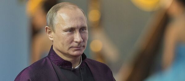 Le président russe Vladimir Poutine en Chine, 2014 - Sputnik Afrique