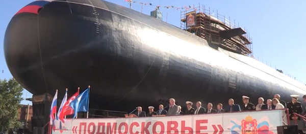 Le nouveau sous-marin nucléaire lanceur d’engins (SNLE) BS-64 - Sputnik Afrique