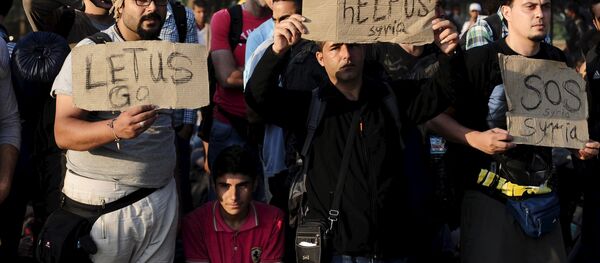 Macedonia migrants - Sputnik Afrique