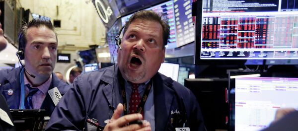 Trader John Santiago, New York Stock Exchange - Sputnik Afrique