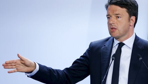 Le président du Conseil italien Matteo Renzi - Sputnik Afrique
