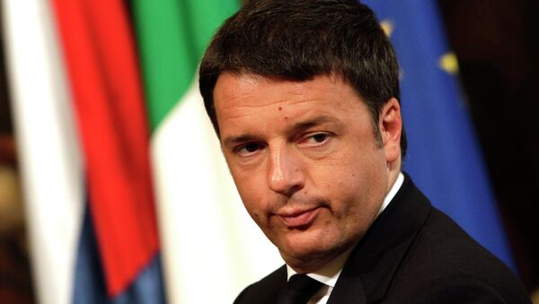 Le premier ministre italien Matteo Renzi - Sputnik Afrique