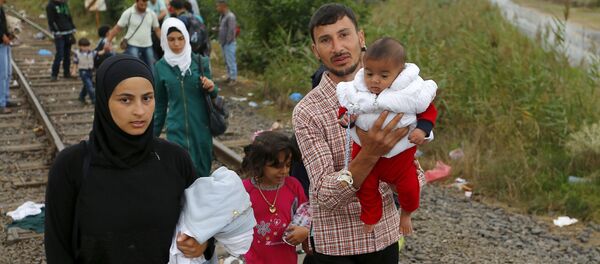 Des réfugiés syriens atteignent la Hongrie - Sputnik Afrique