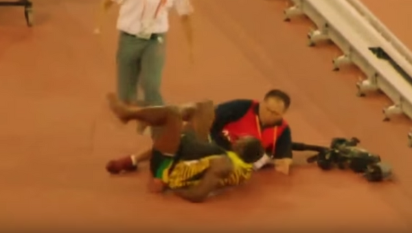 Usain Bolt renversé par un gyropode - Sputnik Afrique