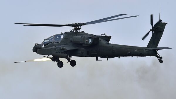 Un hélicoptère américain AH-64 Apache - Sputnik Afrique