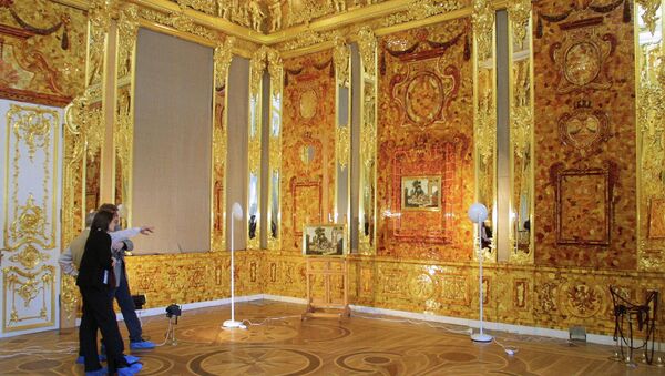 La Chambre d’ambre, fabriquée à Berlin sur une commande de Frédéric-Guillaume Ier de Prusse et offerte ensuite au tsar Pierre Ier de Russie - Sputnik Afrique