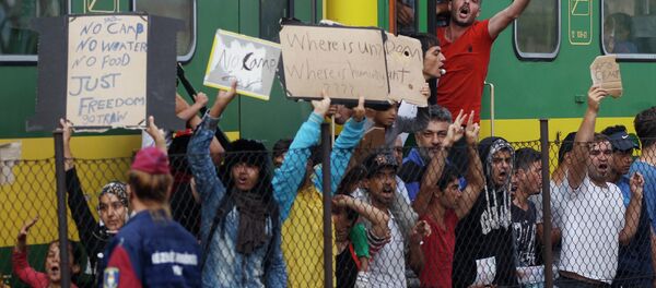 Migrants, Hongrie, Sept. 4, 2015. - Sputnik Afrique
